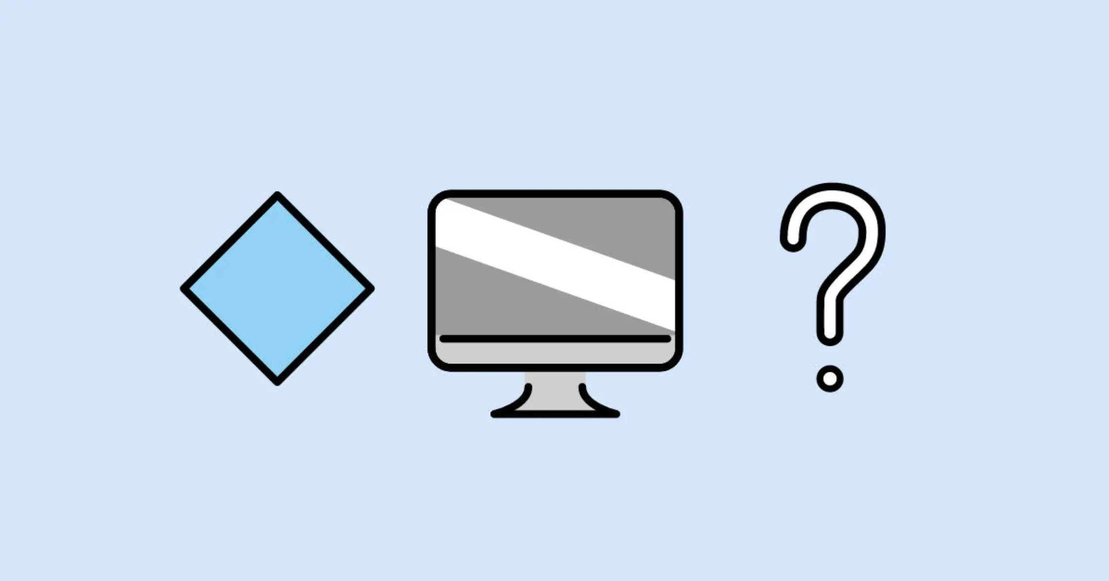 Three emojis on a blue background